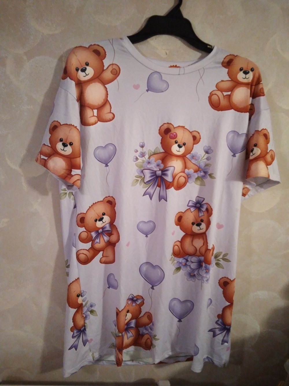 Women's Purple Teddy Bear Sleepwear
